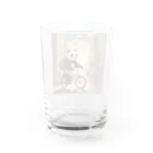 ルノルノの自転車でお買い物パンダくん Water Glass :back