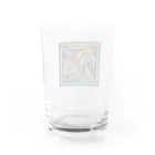 ikubohのナスカの地上絵「オウム」インスパイア08 Water Glass :back