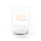 萌え断グッズのオレンジの断面 -隠れハート- グラス反対面