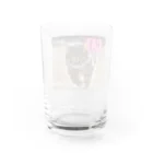 TAIYO 猫好きのピンクロゴCAT 狩猟風 Water Glass :back