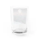 やすてぃの山から昇る月 Water Glass :back