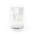 ショップルのホワイトタイガー グッズ プレミアムコレクション Water Glass :back