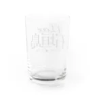 地名・観光地おしゃれグッズ製作所のiLOVE石垣島（タイポグラフィBLACK） Water Glass :back