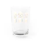 ✴︎Tiara shop✴︎のビール好きの犬 Water Glass :back