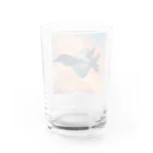 ぽんちょのhikouki Water Glass :back