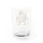 PUGおやじのロボパグ出動 Water Glass :back