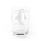 和み庵のドット絵ペンギン Water Glass :back