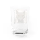 TAIYO 猫好きのビックフォト茶虎模様猫 Water Glass :back