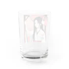 ワンダーワールド・ワンストップの浴衣を着た黑髪ロングヘアの綺麗な女性⑨ Water Glass :back