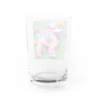 むささび工房の折り紙風プードル Water Glass :back