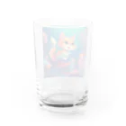 ノースのマーメイドキャット Water Glass :back