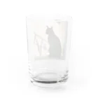 ことこと♂@トレーダーの影シルエット　猫 Water Glass :back