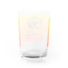 トイプードルのお爺さんのトイプードルのお爺さん オラオラオレンジ Water Glass :back