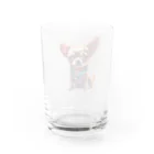 スリーウィスダムのチワワのまなざし Water Glass :back