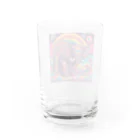 未来の未来　世界はみんなのモノの夜更かしをする動物達 Water Glass :back