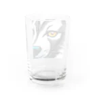 もしもショップのカッコイイ　犬 Water Glass :back