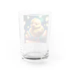 安田ワールドのひよこのイラストグッズ Water Glass :back