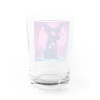 k-famのファッションドッグ・ピンク Water Glass :back