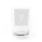 pain08のハート Water Glass :back