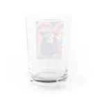 動物のオシャレ屋の幻想的な羊 Water Glass :back