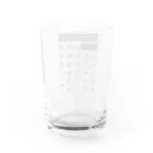 Achiとハトとみんなの店の電卓 Calculator Water Glass :back