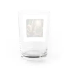 木漏れ日亭の木漏れ日の森のリス Water Glass :back