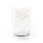 Miyabi❣の優雅な花柄 Water Glass :back