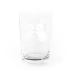 ゆるふわショップのゆるふわうさぎ Water Glass :back