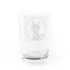 ka293のかわいい黒猫 Water Glass :back