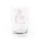 ベースボールゴリラのバットを投げるゴリラ Water Glass :back