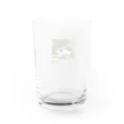 フリーダムのどこかを見つめている小鳥 Water Glass :back