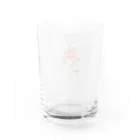 sakuranonakanoharunokazeの花束柄loveandpeace Water Glass :back