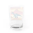 iikyanの恐竜㊺　マジュンガサウルス Water Glass :back