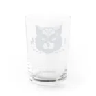 aokitaのマヌルネコ［ダークブルー］ Water Glass :back