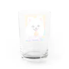 Pom-Dog'sの清楚系白ポメ　ポメ子 Water Glass :back