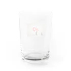 shiba9のバンクシー風　猫のらくがき Water Glass :back