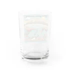 akarityanのstop　地球温暖化 Water Glass :back