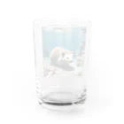 人魚の夢のサンゴハリネズミ Water Glass :back