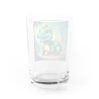 かわいいグッズのかわいい恐竜 Water Glass :back