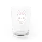 ほっこりデザインスタジオの癒しの白猫グッズ～あなたの心にふれる白い天使～ Water Glass :back