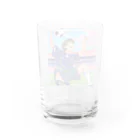 ほっこりグッズBASEのワールドカップ優勝を夢見るサッカー少年 Water Glass :back