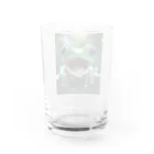 ワンダーワールド・ワンストップのリアルでユニークな笑っているカエル Water Glass :back