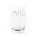 Bad Daddy at SUZURI の超進化論 Water Glass :back