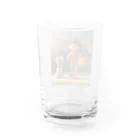 ワンダーワールド・ワンストップの男の子と愛らしいシュナウザー・ドッグ② Water Glass :back