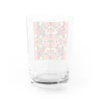 屋台 CLINICの北欧風フラワー（赤） Water Glass :back