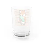 チョコミント大好き部のミントアイス狐 Water Glass :back