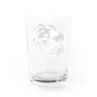 MakotOの猫と鯉（水墨画風） Water Glass :back