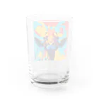 tomo0404の怒れるキリン Water Glass :back