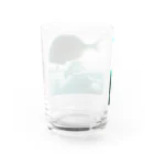 ニョキのあの道の途中でサカナになった Water Glass :back