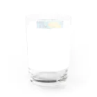 猫のミケランジェロのあっ!雨やんだ!グラス Water Glass :back